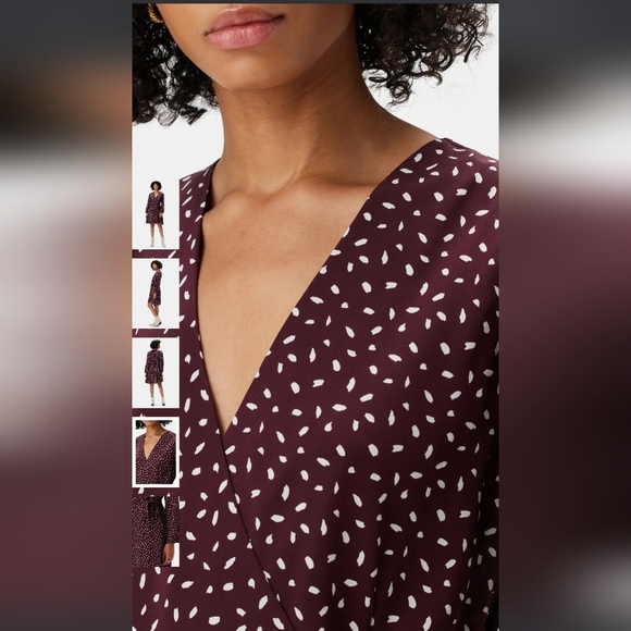 NWT Amour Vert Ivy Dress Washable Silk XS - Picture 4 of 9